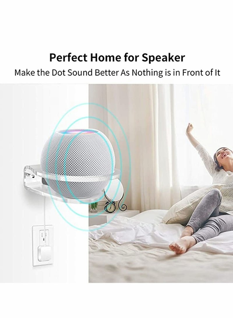Excefore Wall Mount for Homepod Mini, Speaker Stand, Accessories for Homepod Mini, Compatible with Homepod Mini, Works Perfectly and Easy to Install-(2 Pack)  - Image 3