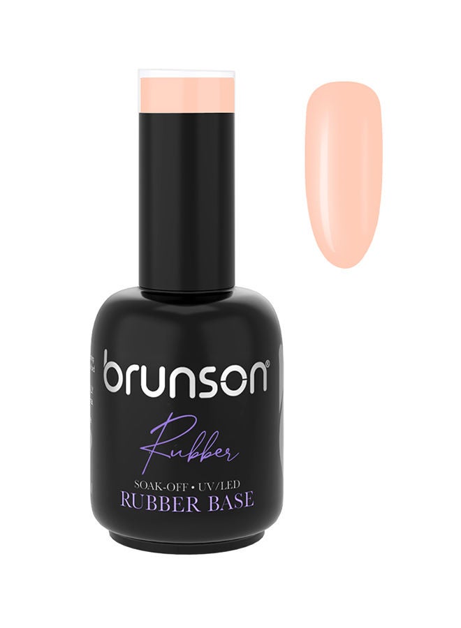Rubber Base Gel Nail Polish Long Lasting Gel Polish Base for Chip-Free Shine Strengthens French Manicure Rubber Base Coat UV/LED Rubber Gel Soak Off Hard Gel Polish for Nail Extension Gel 18ml  BRB47