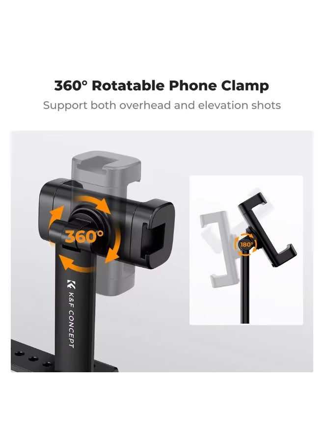 كيه آند إف كونسبت حامل هاتف K&F CONCEPT لملحقات DJI Osmo Pocket 3 Creator Combo، مشبك هاتف محمول قابل لتعديل الزاوية، عصا سيلفي - Image 5