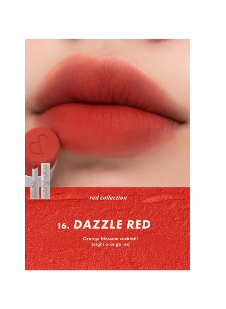 ROM و ND أحمر شفاه زيرو مات  16 DAZZLE RED - Image 2