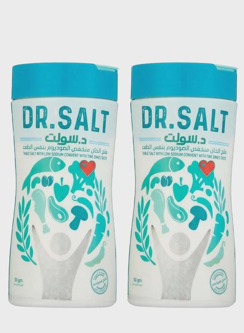 دكتور سولت ملح منخفض الصوديوم - 400 جرام - عبوتين - Image 1