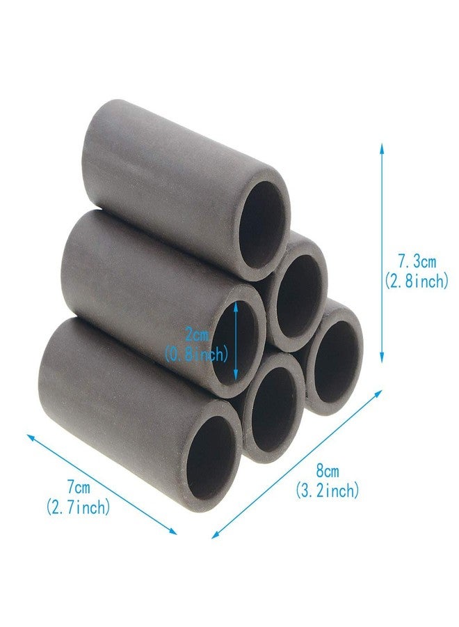Saim Ceramic Shrimp Shelter Fish Breeding Cave Spawning Tube Ornament Hiding Cave Aquarium Decorations with 3 Fish Decorations for Fish Tank Aquarium (6 Hole Shape) - Image 2