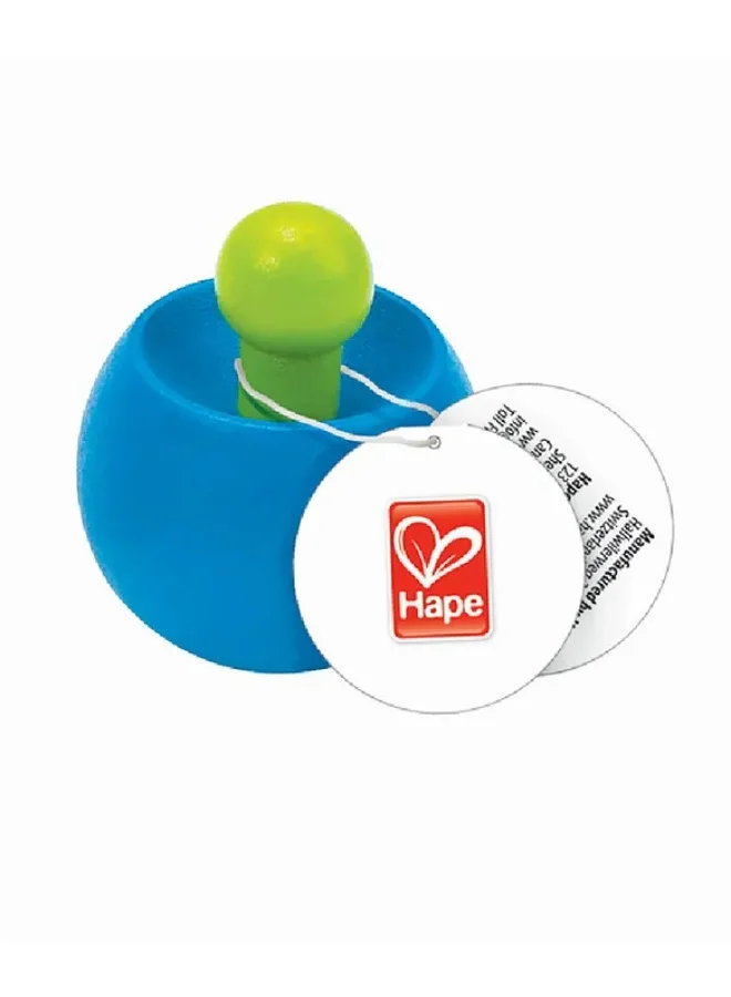 Hape Hape Wooden Top Spinner | Classic Wooden Spinning Toy for Toddlers | Assorted Colors | Hand-Eye Coordination and Imaginative Play| Assorted