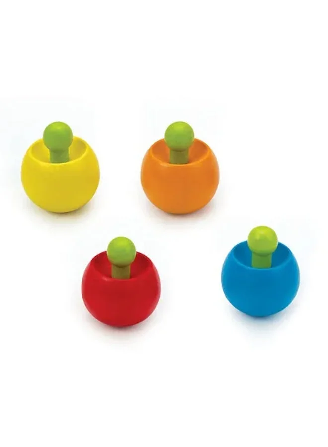 Hape Hape Wooden Top Spinner | Classic Wooden Spinning Toy for Toddlers | Assorted Colors | Hand-Eye Coordination and Imaginative Play| Assorted