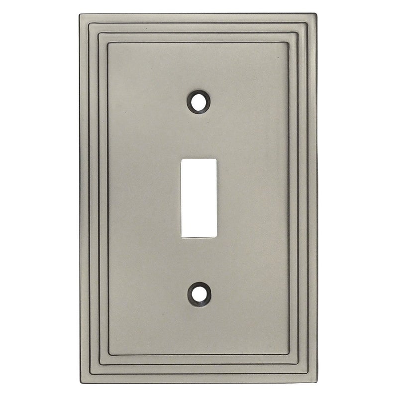 Cosmas 25053-SN Satin Nickel Single Toggle Switch Plate Switchplate Cover - Image 2