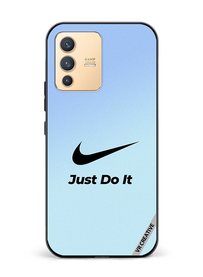 VR CREATIVE Protective Case Cover For Vivo V23 5G Nike Logo Blue Design Multicolour - Image 1