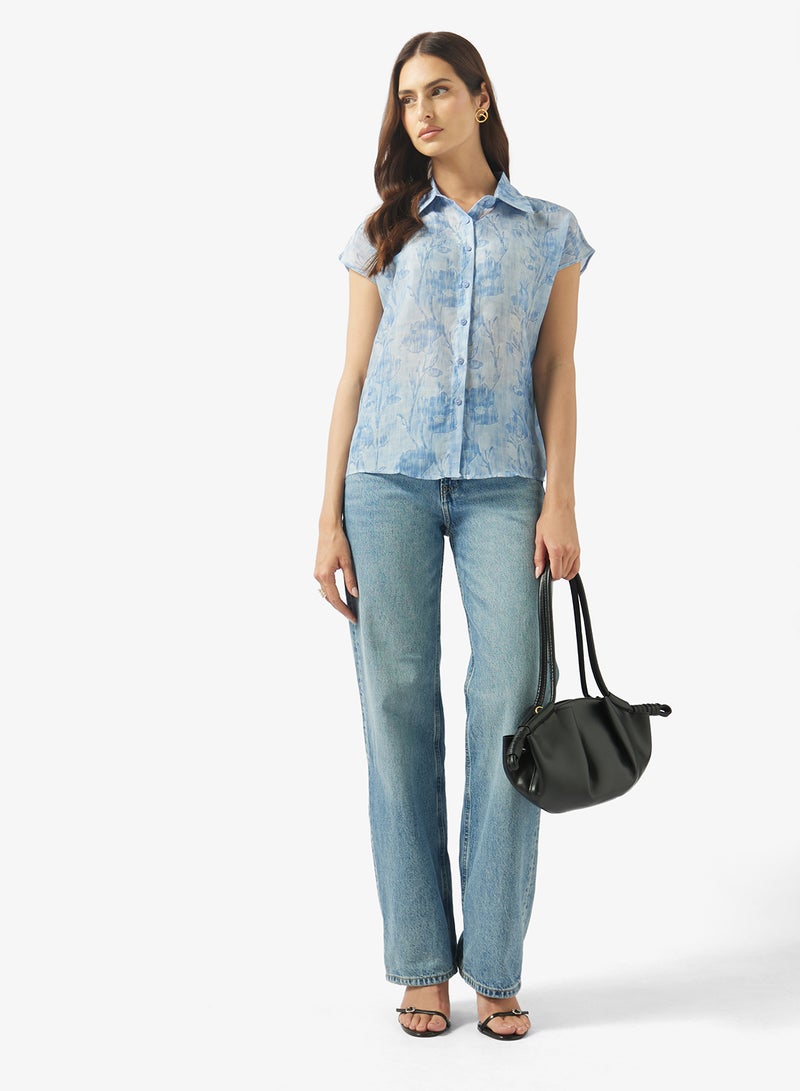 ELLA Floral Print Shirt - Image 4