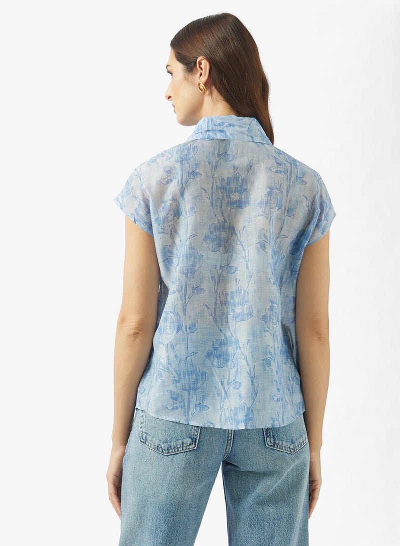 ELLA Floral Print Shirt - Image 2