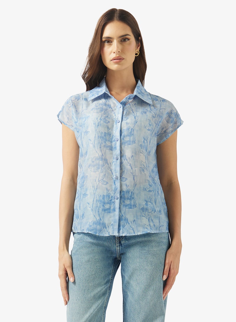 ELLA Floral Print Shirt - Image 1
