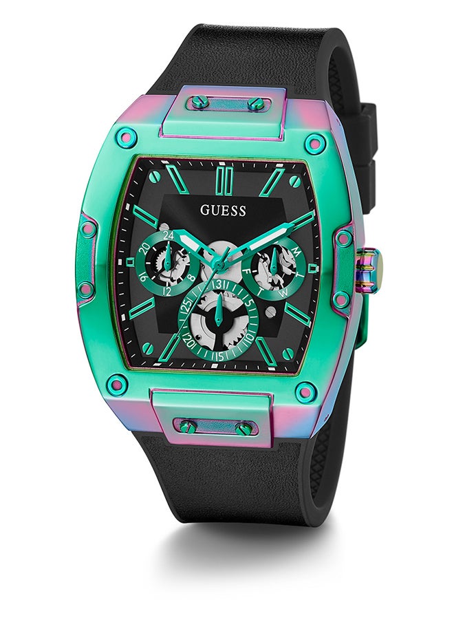 GUESS ساعة يد رجالية أنالوج على شكل برميل من الفولاذ المقاوم للصدأ GW0202G5 - 43 مم  - Image 1