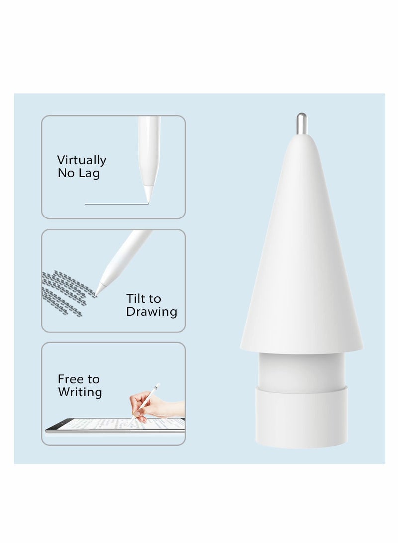 Apple Pencil Replacement Nibs - 2 Pcs Fine Point Tips for Precise Control, Compatible with 1st & 2nd Gen - Image 1