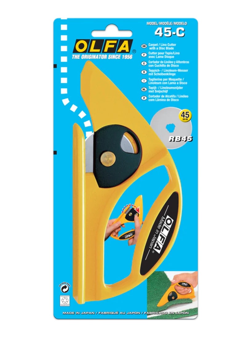 OLFA Rotary Carpet Cutter For Cutting Rolled Items  - Image 1