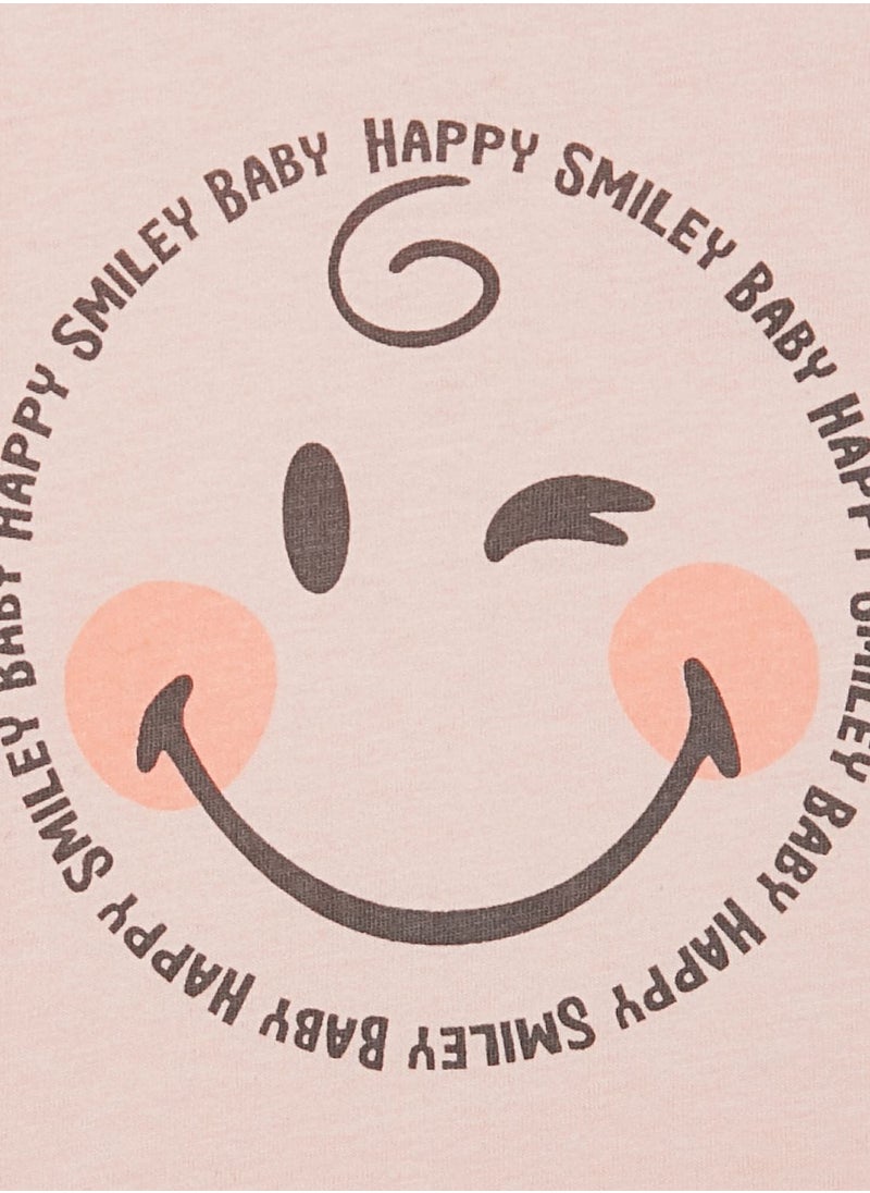 Cotton On - Infant Smiley T-Shirt - Image 1