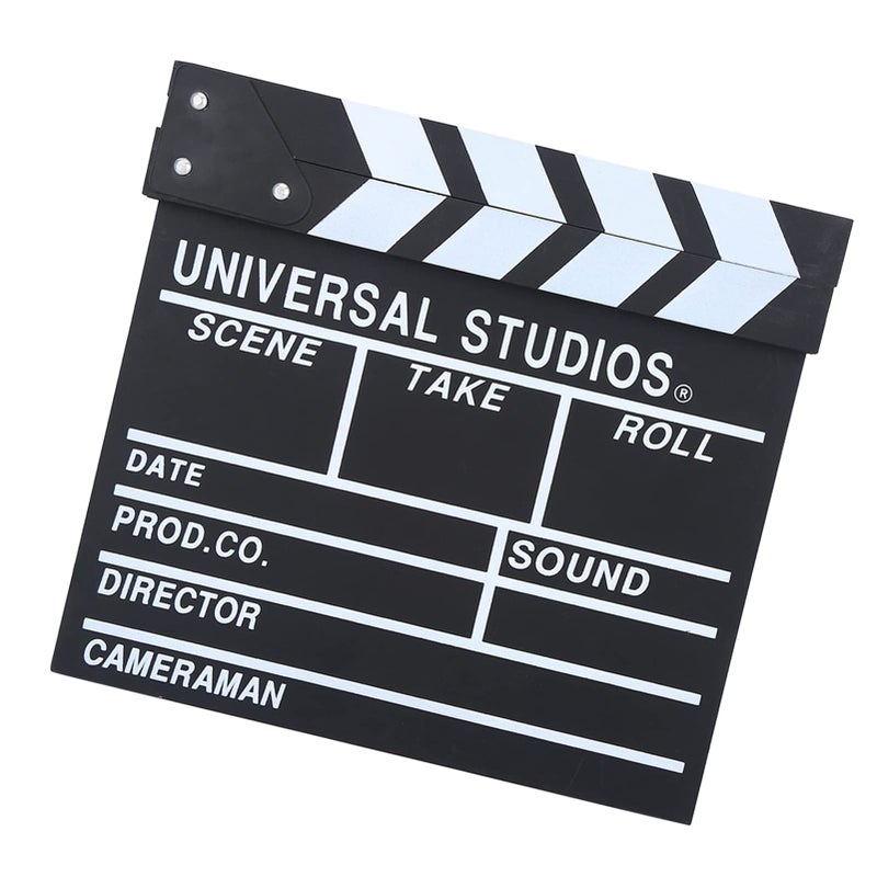 Wooden Director Clapperboard Film Slate With Adjustable Bolts For Movie Shoot Props And Home Decor - Image 4