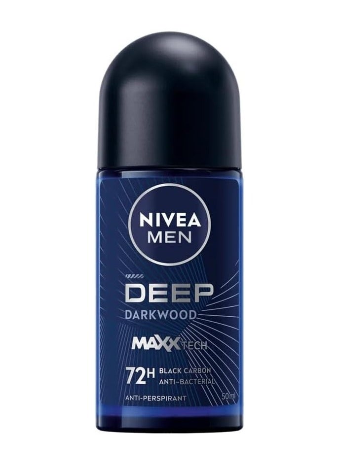 Nivea - Deodorant Roll On Deep Darkwood 50ml - Image 1