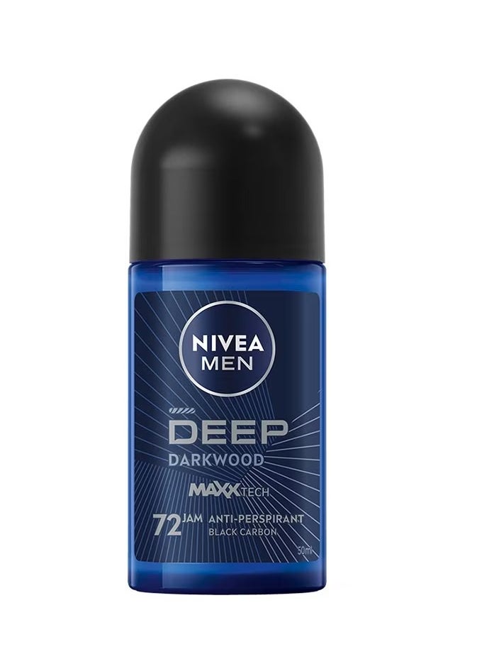 Nivea - Deodorant Roll On Deep Darkwood 50ml - Image 1