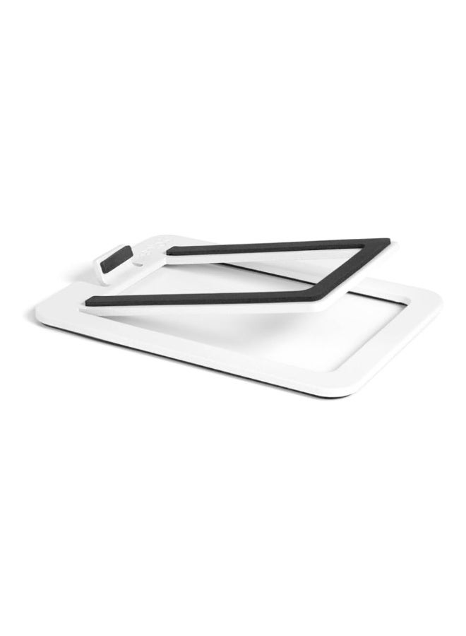 Kanto Audio S2W Angled Desktop Speaker Stands for Small Speakers-White, Pair - Image 2
