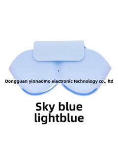 Applicable To Apple AirPods Max Headset Protective Cover Silicone Storage Bag Drop-resistant Dustproof Sleep Headset-Color:Sky Blue-Model:Silicone Storage Bag