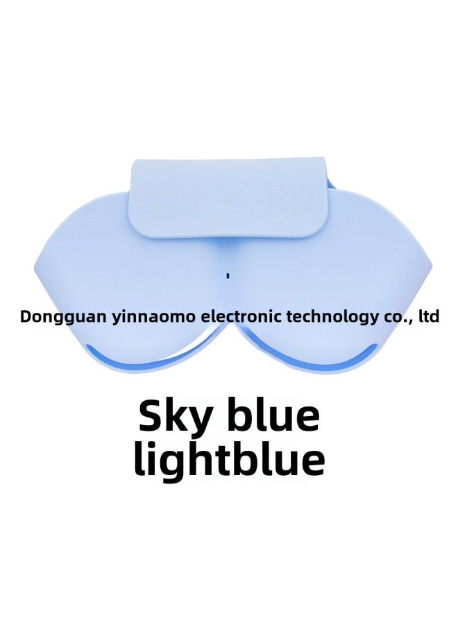 Generic - Applicable To Apple AirPods Max Headset Protective Cover Silicone Storage Bag Drop-resistant Dustproof Sleep Headset-Color:Sky Blue-Model:Silicone Storage Bag - Image 1