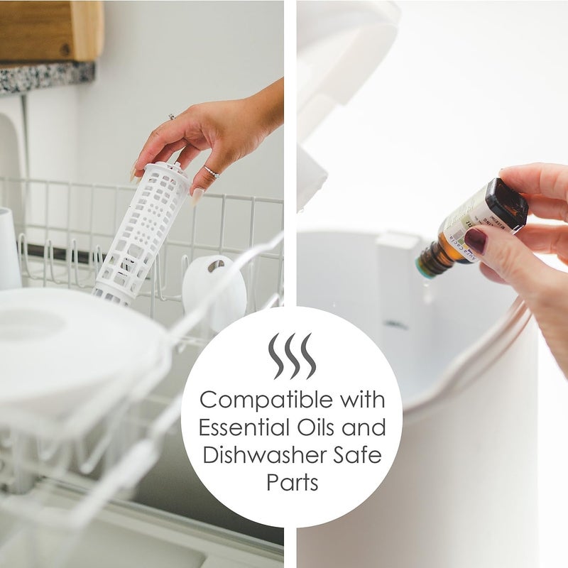 Crane Top Fill Ultrasonic Cool Mist Humidifier for Bedroom and Large Rooms, 1.2 Gallon Essential Oil Diffuser with Nightlight and Auto Shut-Off - Image 3