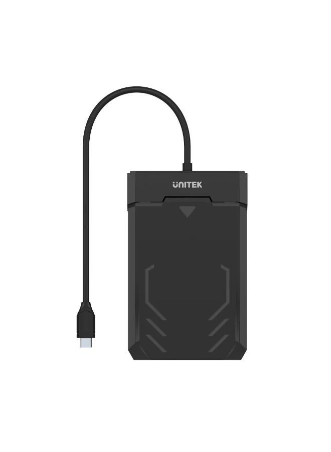 UNITEK Disk Guard Raiden 2.5" USB-C to SATA III HDD/SSD Enclosure – Tool-Free, Hot-Swap, 5Gbps, Fits 7mm & 9.5mm Drives - Image 3