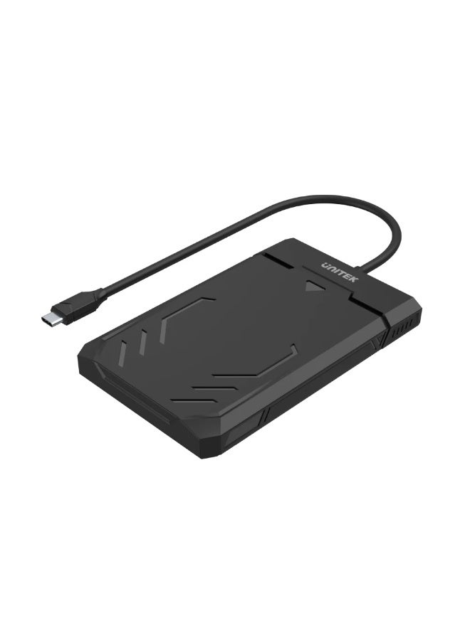 UNITEK Disk Guard Raiden 2.5" USB-C to SATA III HDD/SSD Enclosure – Tool-Free, Hot-Swap, 5Gbps, Fits 7mm & 9.5mm Drives - Image 1