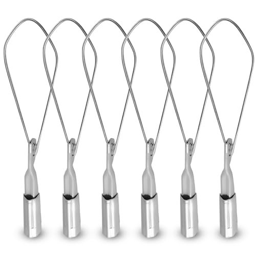 OHLECTRIC 6 Pack Range 2040 Aluminium Wedge Clamps Stainless Steel Ball Handle Secure Locking System Aerial Cable Tightening Sag Prevention Durable Clamp - Image 1