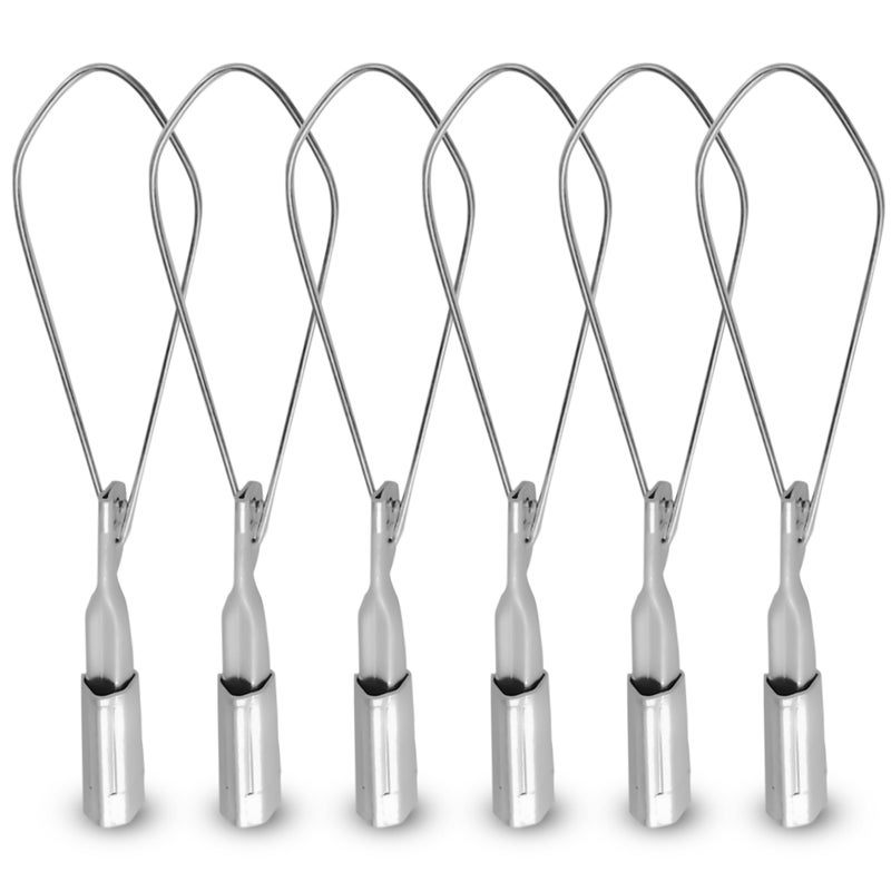 OHLECTRIC 6 Pack Range 2040 Aluminium Wedge Clamps Stainless Steel Ball Handle Secure Locking System Aerial Cable Tightening Sag Prevention Durable Clamp - Image 2