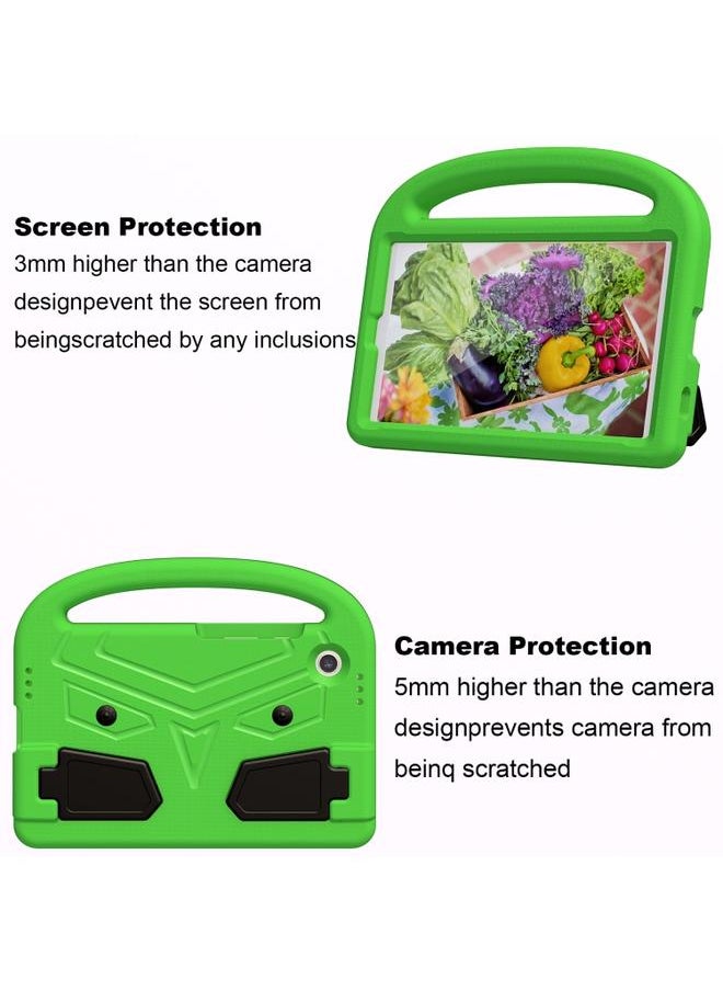 Green Tiger - Samsung Galaxy Tab A9 Sparrow Style Shockproof Kickstand EVA Tablet Case Green - Image 1