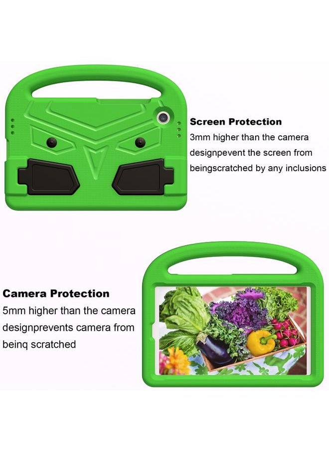 Green Tiger - Samsung Galaxy Tab A9 Sparrow Style Shockproof Kickstand EVA Tablet Case Green - Image 1