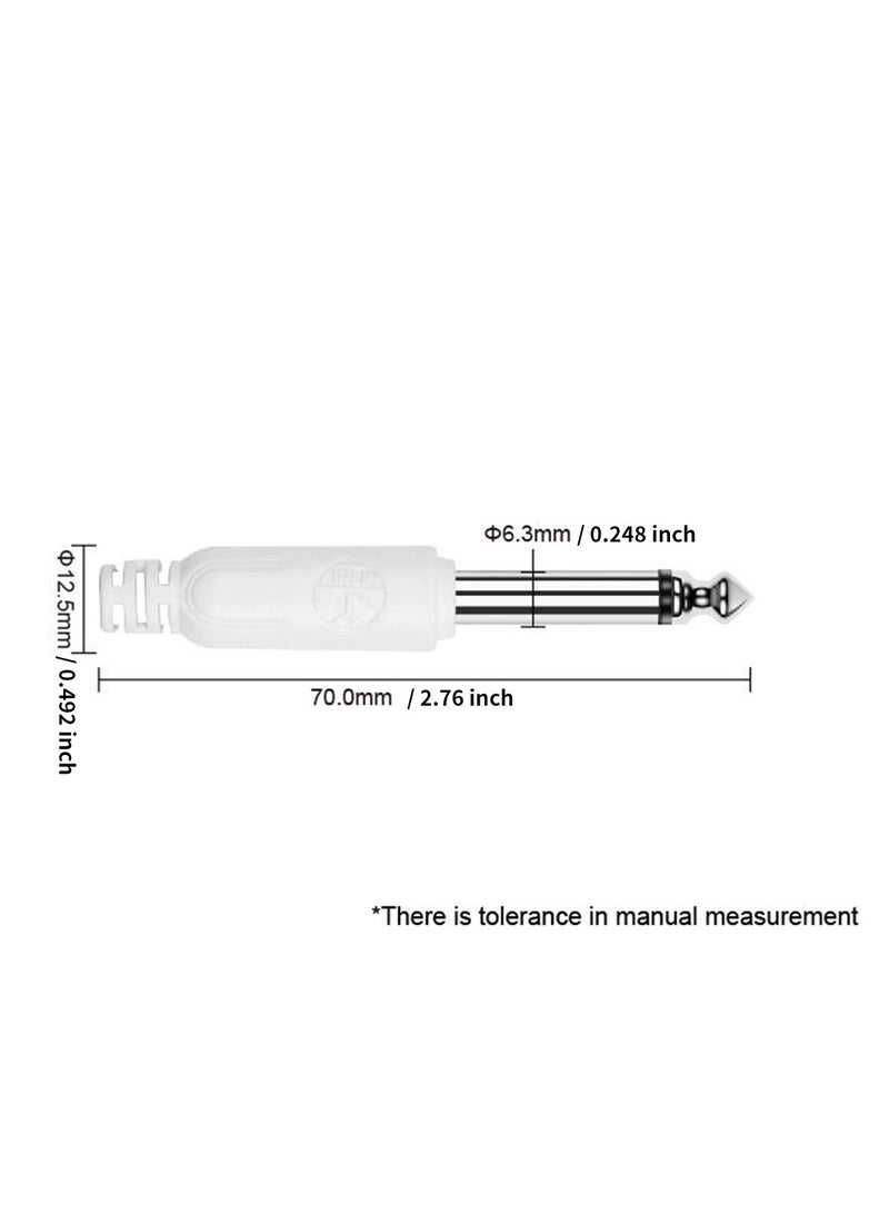 Generic 3M Guitar Cable, Professional Instrument Cable, Model IC-241, Dual Straight Plug Design, Suitable for Guitar/Bass Use, Macaron Colors, Stylish and Practical.  - Image 2