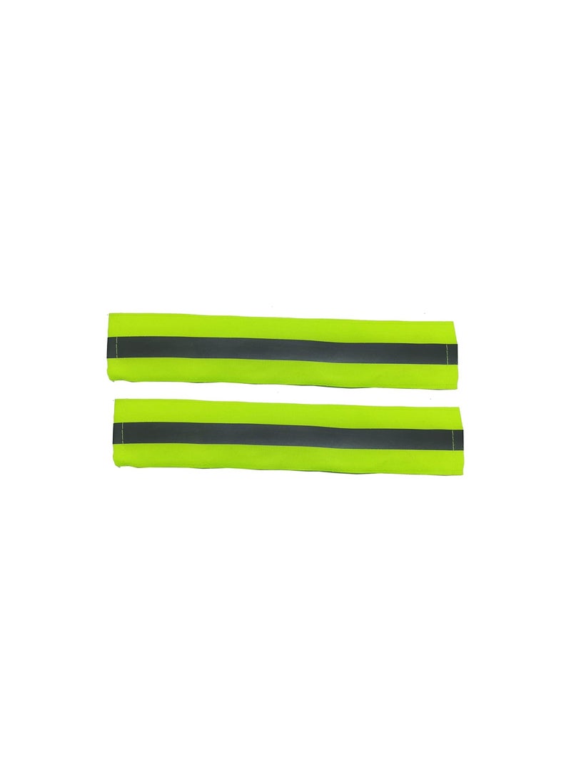 Generic Phosphor Anti Traffic Violation Cover Case for Car Seat Belt 2 Piece Fits All Cars - Lemon  - Image 2