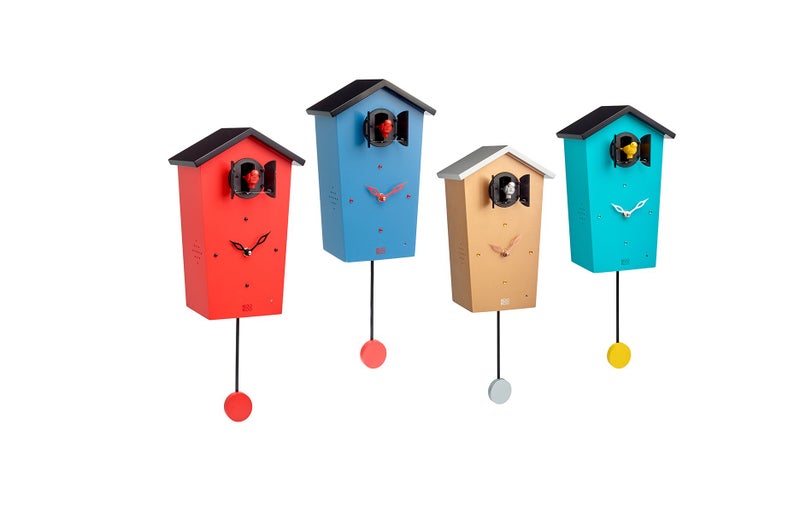 KOOKOO Birdhouse Blue Limited Edition, Modern Design Cuckoo Clock with 12 Natural Bird Voices or Cuckoo Call - Image 3