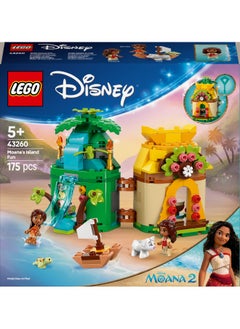 LEGO Disney Moana 2 Moana's Island Fun - Building Toy for 5+ Year Old Girls, with a House, Waterfall Slide & 2 Micro Dolls incl. Simea - Collectible Birthday Gift for Fans - 43260 (175 pieces)  - Image 2