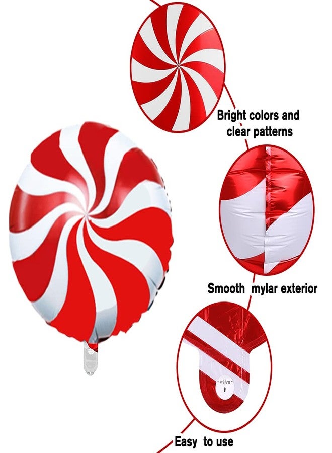 YUJUN 23Pcs Christmas Candy Cane Foil Balloons for Xmas Photo Backdrop Candies Theme New Year Christmas Decoration Party Supplies - Image 3
