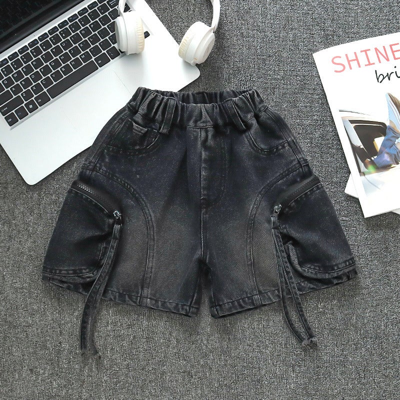 Children'S Pants Boys' Denim Shorts Summer Children'S Korean Style Summer Pants Pants - Image 4