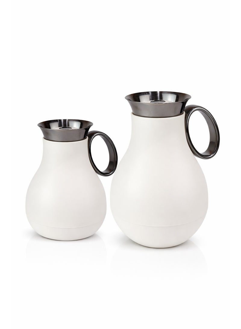 Raz طقم ترمس قهوة وشاي عربي – ترمس فاخر ناعم الملمس بحافة من الفولاذ المقاوم للصدأ للقهوة والشاي - Image 5