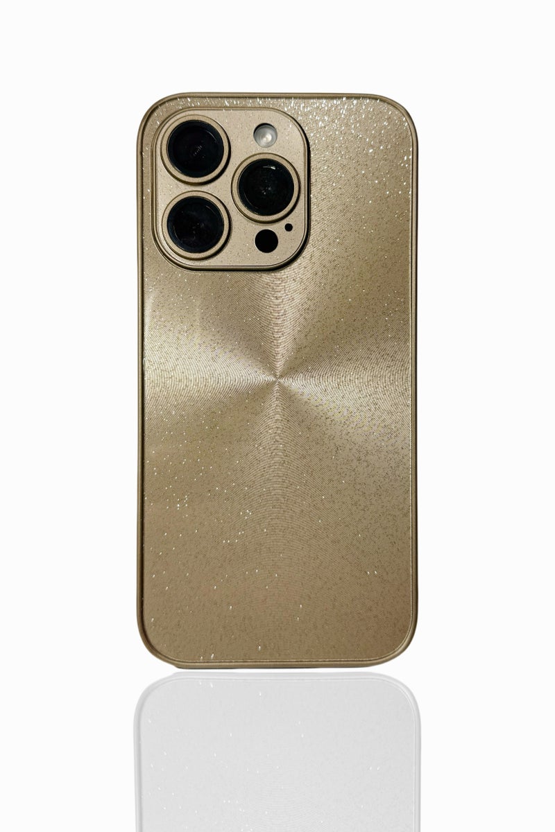 FANGO iPhone 15-16 Pro/Pro Max Case, Glowing Stardust Gold, Magic Iridescence, Premium Gift Box, Festive Packaging - Image 1