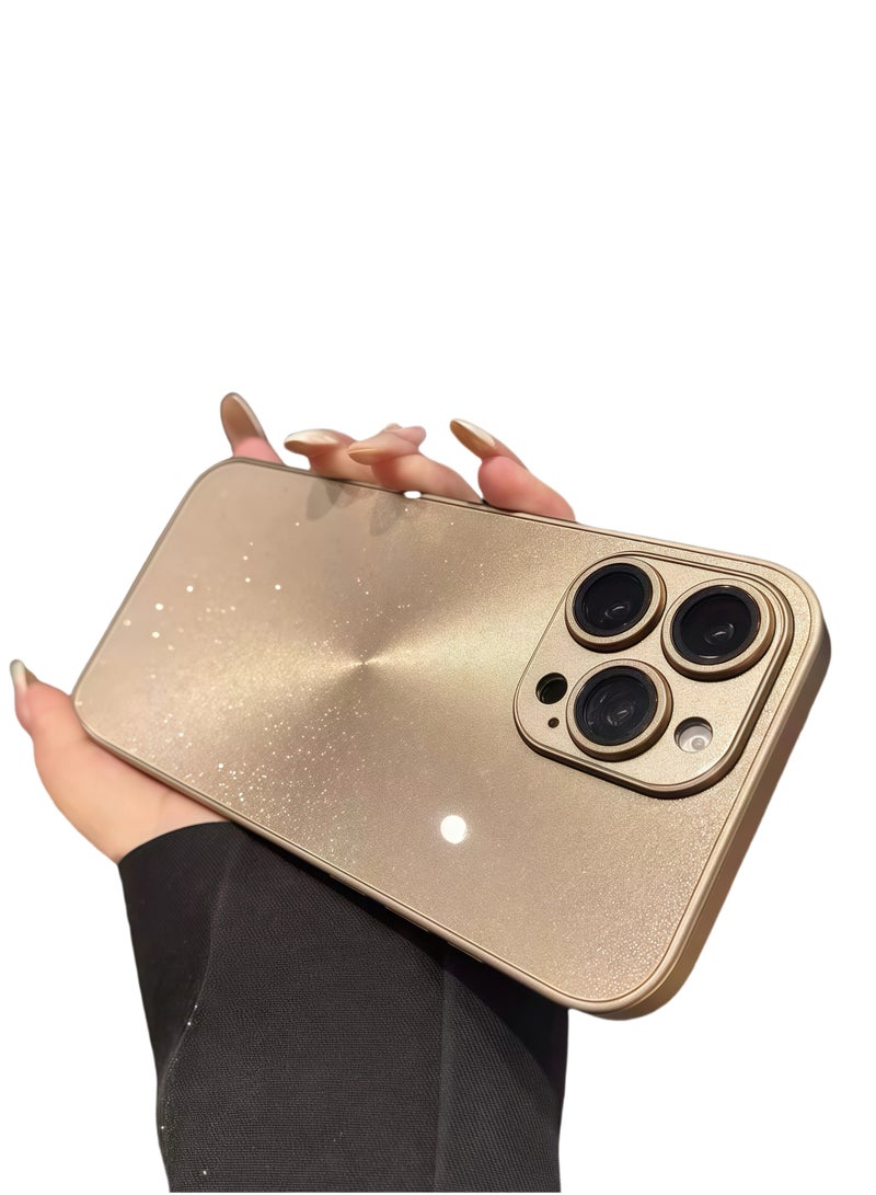 FANGO iPhone 15-16 Pro/Pro Max Case, Glowing Stardust Gold, Magic Iridescence, Premium Gift Box, Festive Packaging - Image 5