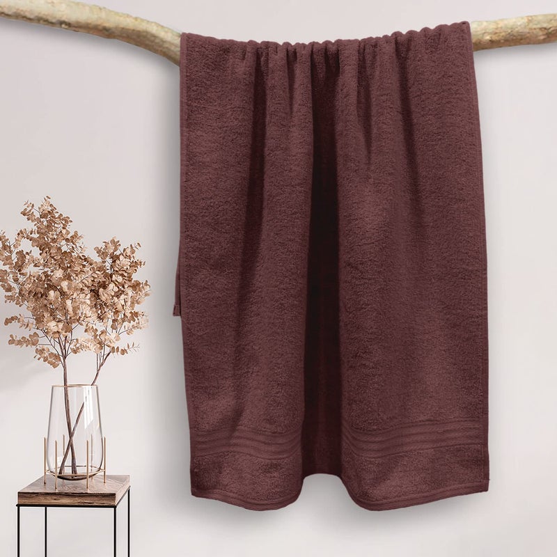 Sassoon Anatolia 100 Cotton 1 Piece XL Bath Towel 500 GSM Cocoa 70X140 cms Extra Soft Quick Drying Super Absorbent Bath Towel for MenWomen - Image 2