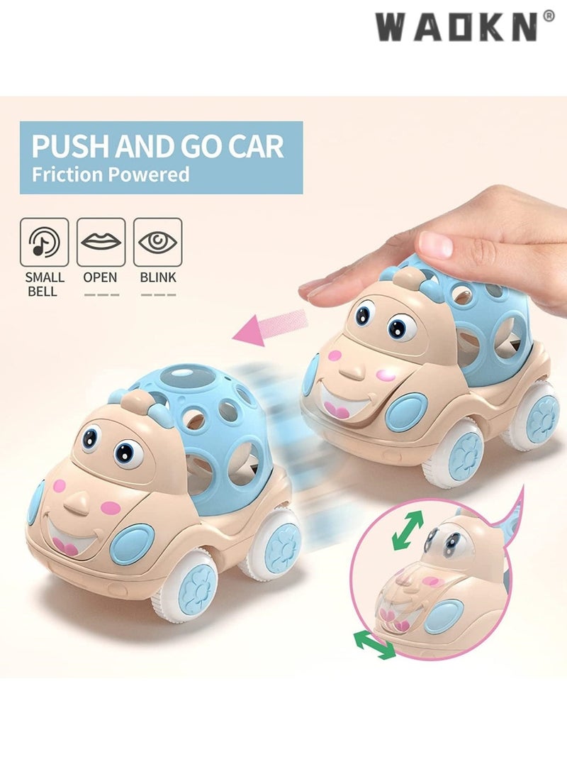 WAOKN Baby Car Toys, Toddler Rattle & Roll Toy Vehicles for Infant, Colorful Push and Go Toy Trucks, Safe, Funny, Durable,Engaging Preschool Learning Gift Idea for Boys and Girls  - Image 4