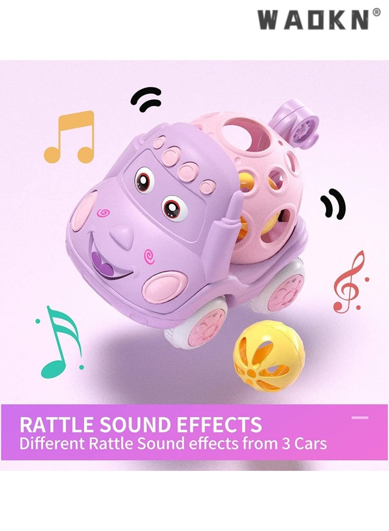 WAOKN Baby Car Toys, Toddler Rattle & Roll Toy Vehicles for Infant, Colorful Push and Go Toy Trucks, Safe, Funny, Durable,Engaging Preschool Learning Gift Idea for Boys and Girls  - Image 5