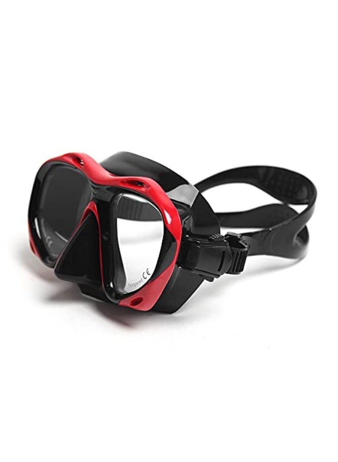 Generic Eacam Men’s Women’s Anti-fog Diving Snorkeling Goggles Two-window Scuba Diving Swim Goggles Swimming Tempered Glass Lens Flexible Silicone Skirt PC Frame Adults - Image 2