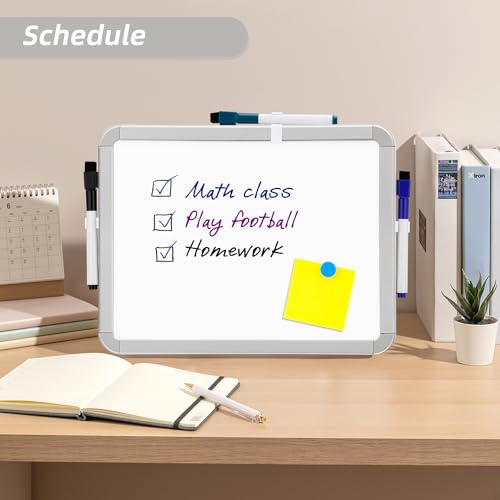 VUSIGN Small Dry Erase Whiteboard, 8.5 x 11 Inches White Board for Kids, Students, Fridge, Locker, Mini Dry Erase Board, 2 Pack - Image 4