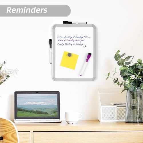 VUSIGN Small Dry Erase Whiteboard, 8.5 x 11 Inches White Board for Kids, Students, Fridge, Locker, Mini Dry Erase Board, 2 Pack - Image 3