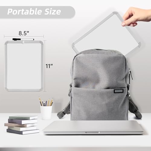 VUSIGN Small Dry Erase Whiteboard, 8.5 x 11 Inches White Board for Kids, Students, Fridge, Locker, Mini Dry Erase Board, 2 Pack - Image 5