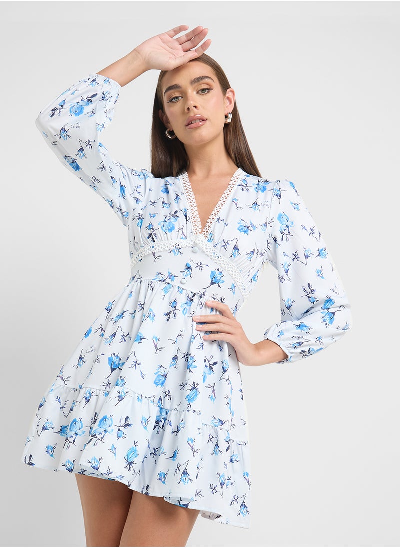 Ginger Floral Tiered Dress  - Image 1