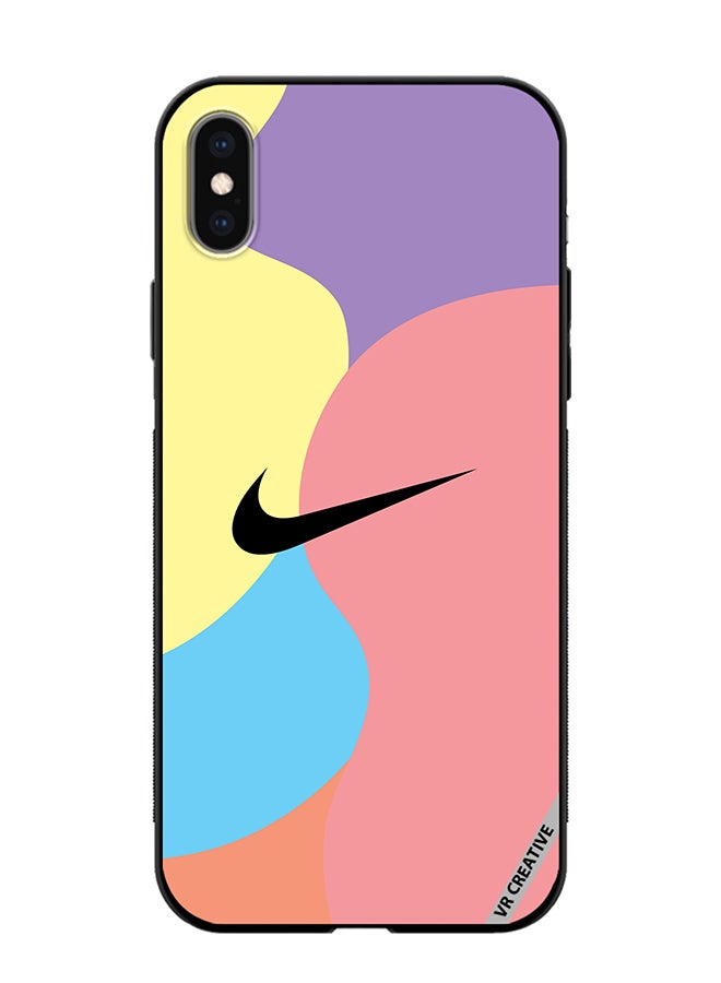 VR CREATIVE Protective Case Cover For Apple iPhone X/XS Nike Logo Colourful Design Multicolour - Image 1