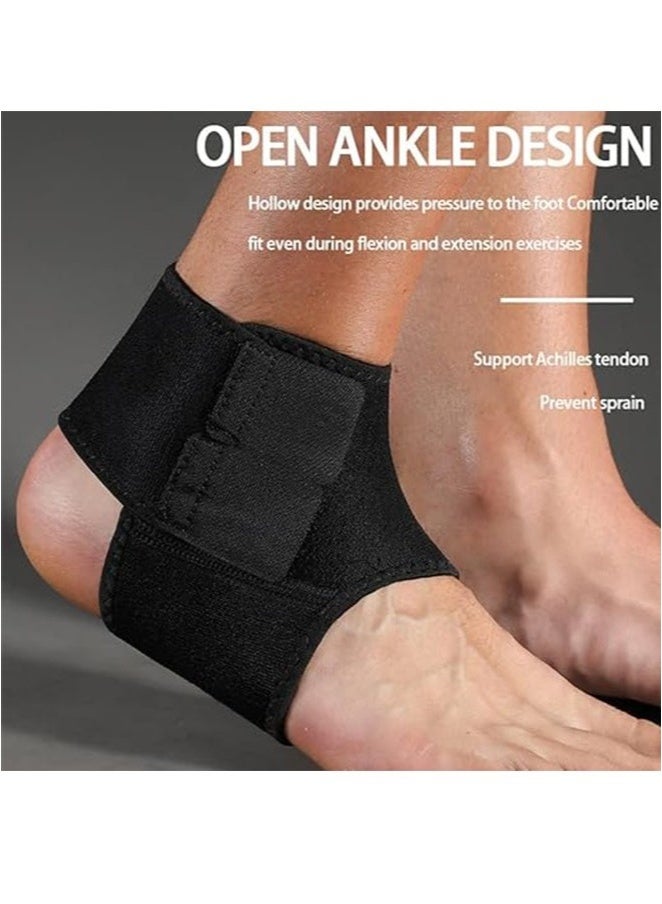 جينجبا سابورت دعامة كاحل قابلة للتعديل للرجال والنساء - دعم رياضي لوتر أخيل، والتهاب اللفافة الأخمصية، وإصابات الكاحل، دعامة كاحل رياضية بمقاس واحد يناسب الجميع. - Image 3
