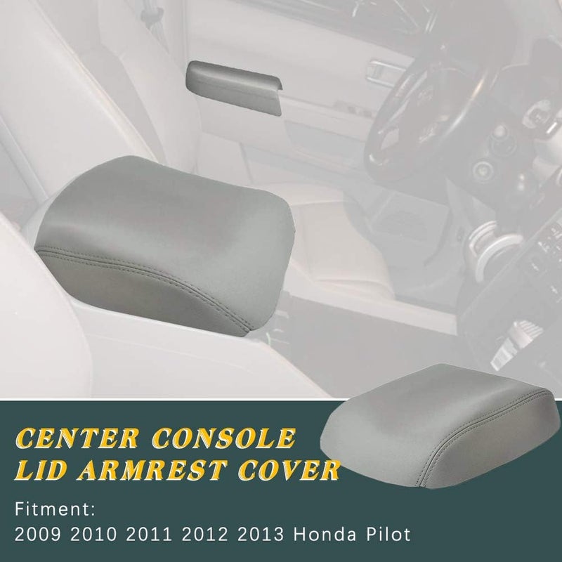 A ABIGAIL Center Console Armrest Cover Replacement for Honda Pilot (2009-2015) - Gray - Image 5